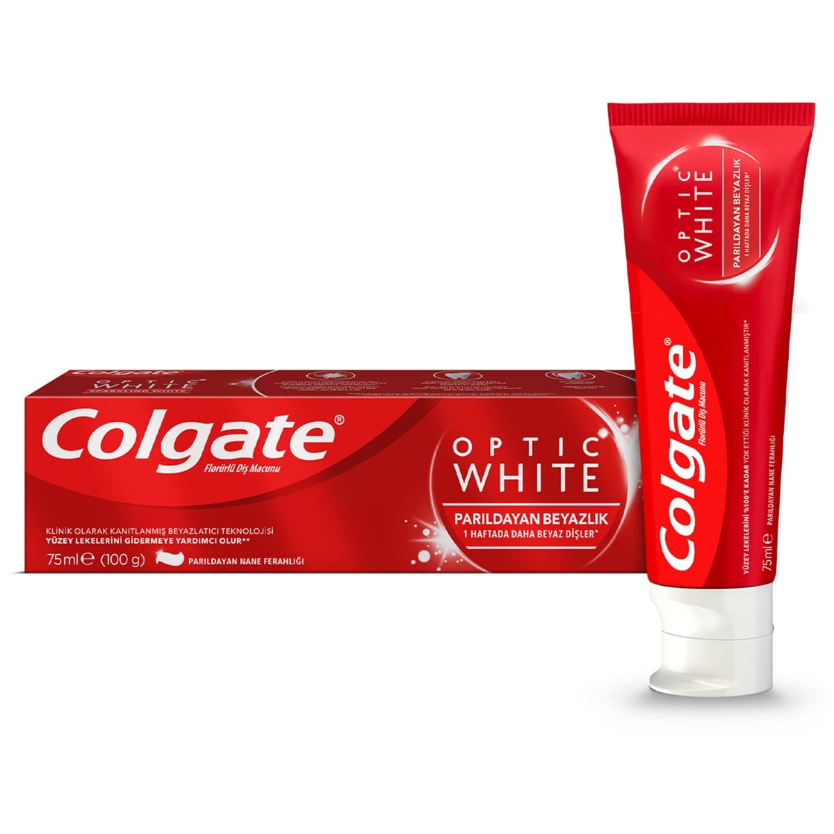 COLGATE OPTIC WHITE PARILDAYAN BEYAZLIK 75 ML