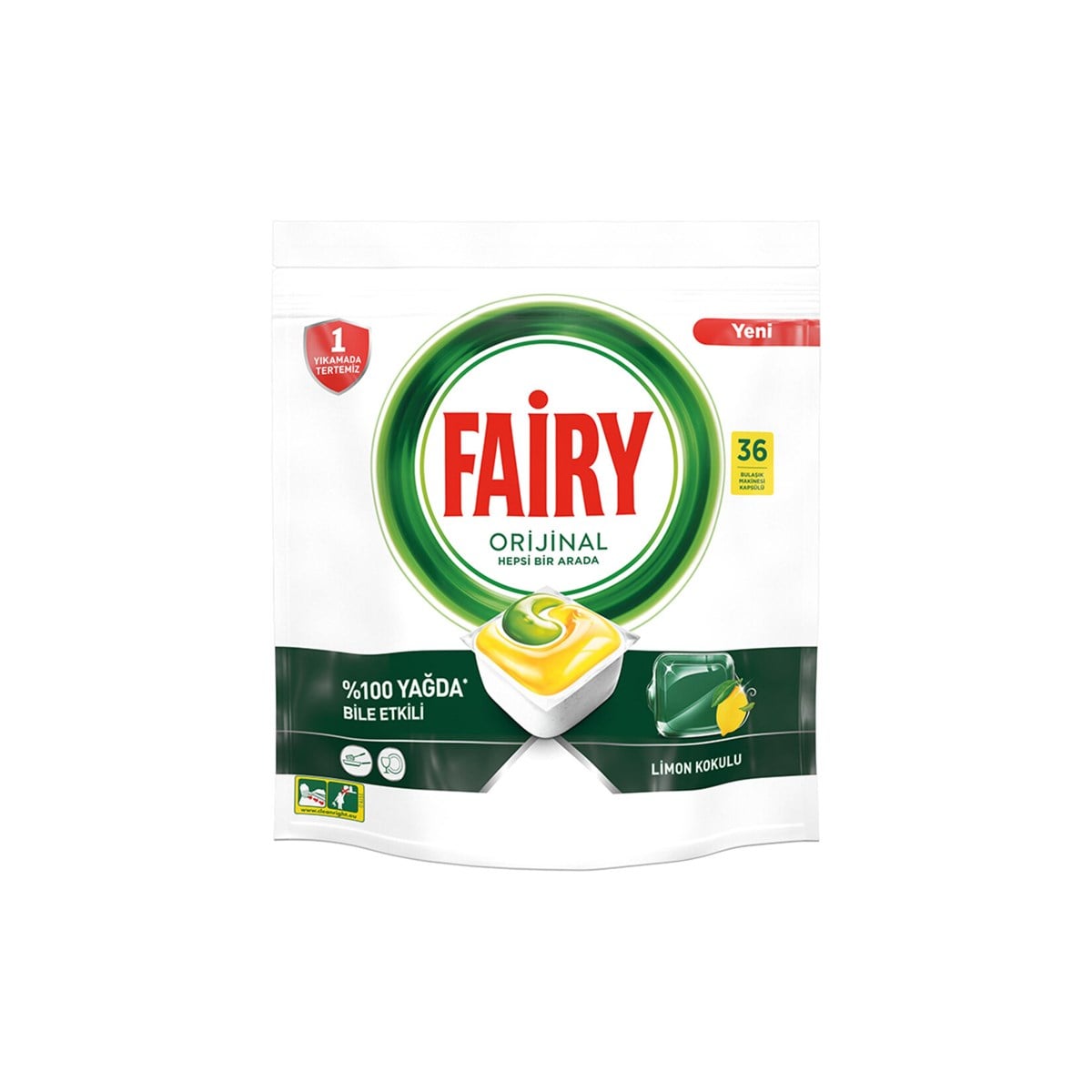 FAIRY HEPSİ 1 ARADA 36LI LİMONLU TABLET