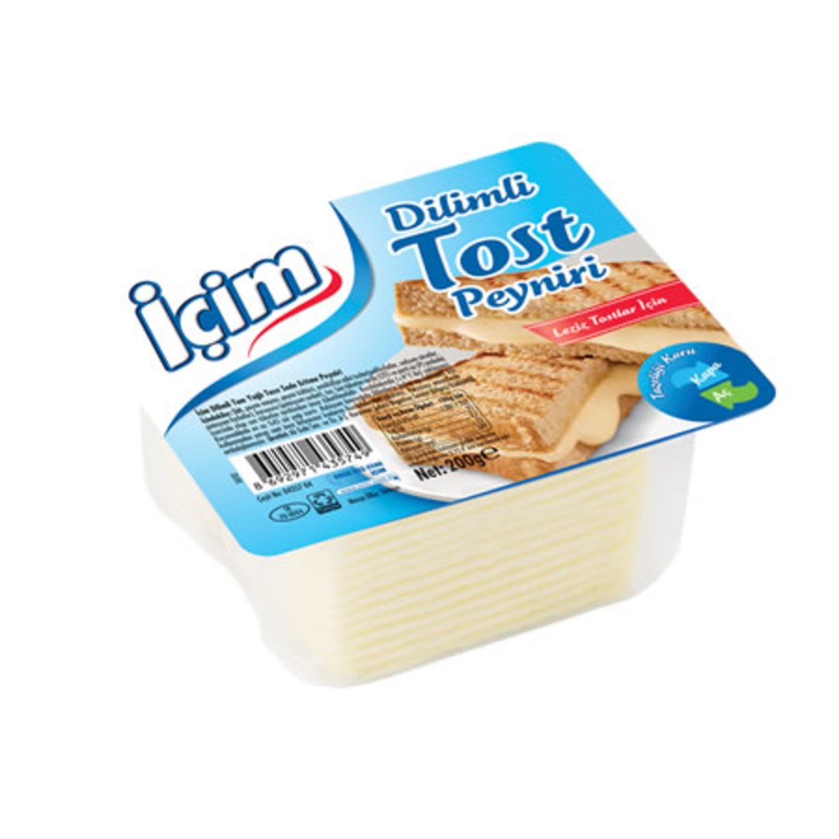 İÇİM DİLİMLİ TOST PEYNİRİ 200G