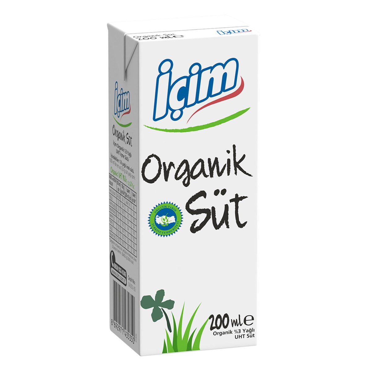 İÇİM ORGANİK SÜT 200 ML