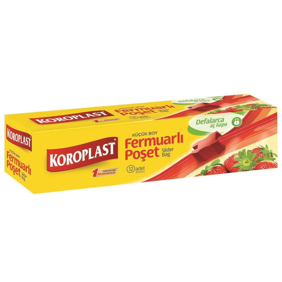 KOROPLAST FERMUARLI KÜÇÜK BOY POŞET 12Lİ