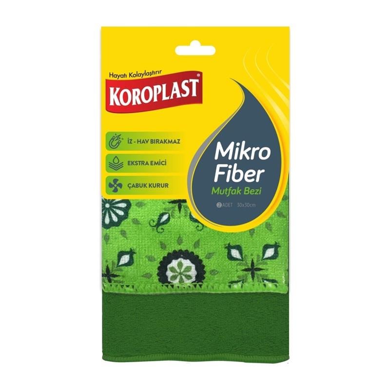 KOROPLAST MİKROFİBER MUTFAK BEZİ 2Lİ