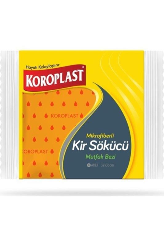 KOROPLAST MİKROFİBERLİ KİR SÖKÜCÜ MUTFAK BEZ 4LÜ