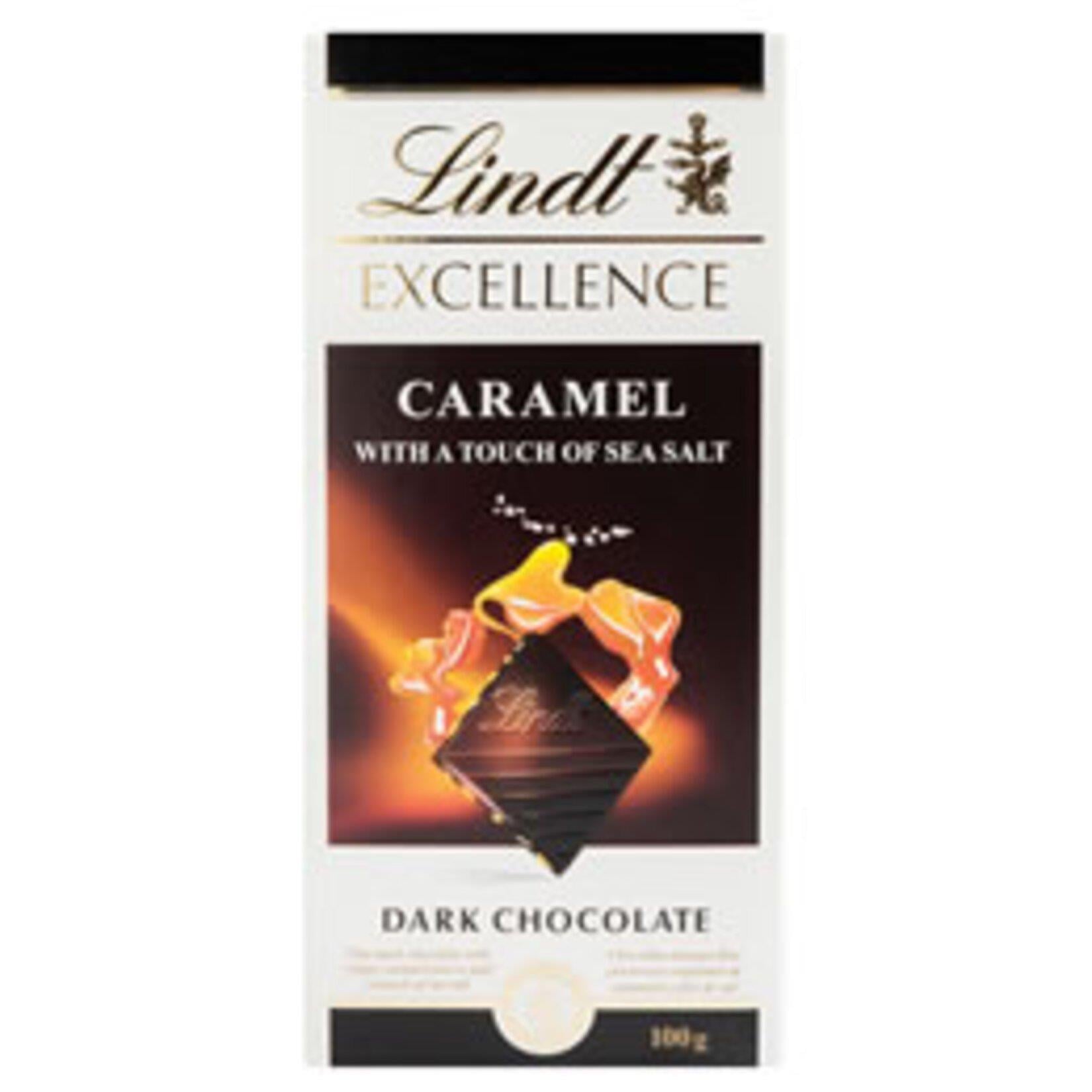 LINDT EXELLENCE DARK CARAMEL 100 GR