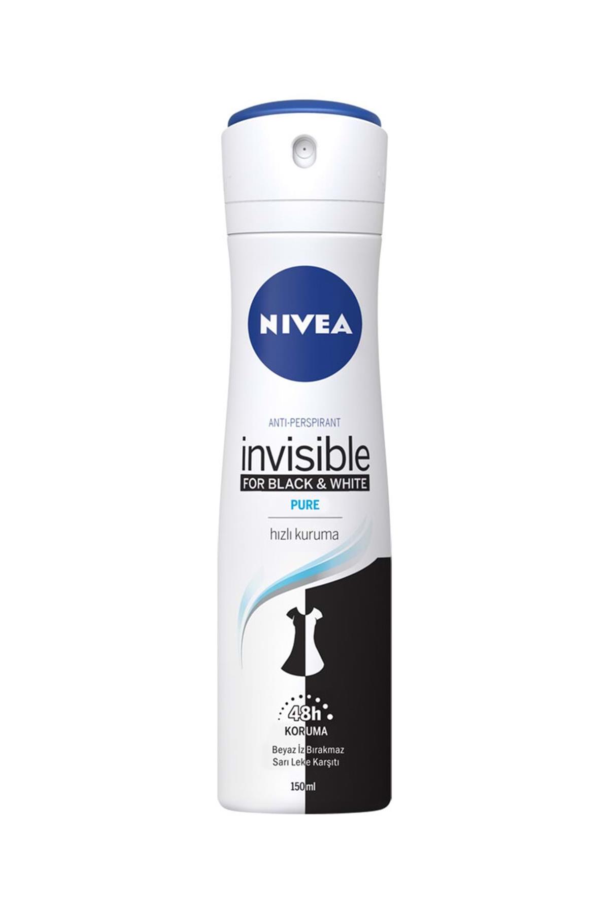 NIVEA SPREY INV B&W PURE 150 ML KDN