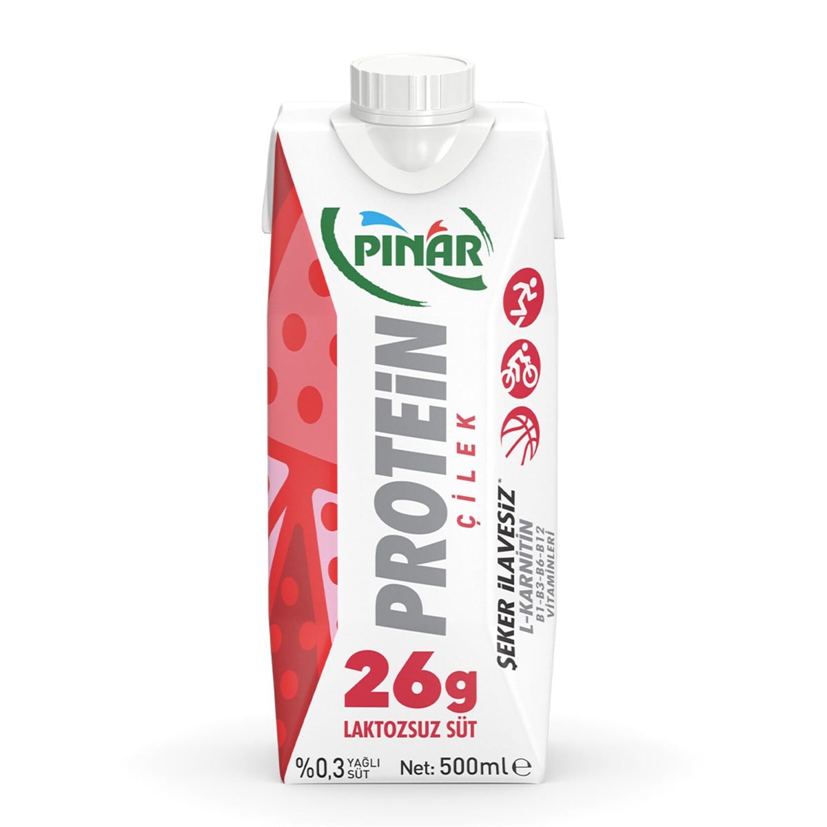 PINAR PROTEİN ÇİLEKLİ SÜT 500ML