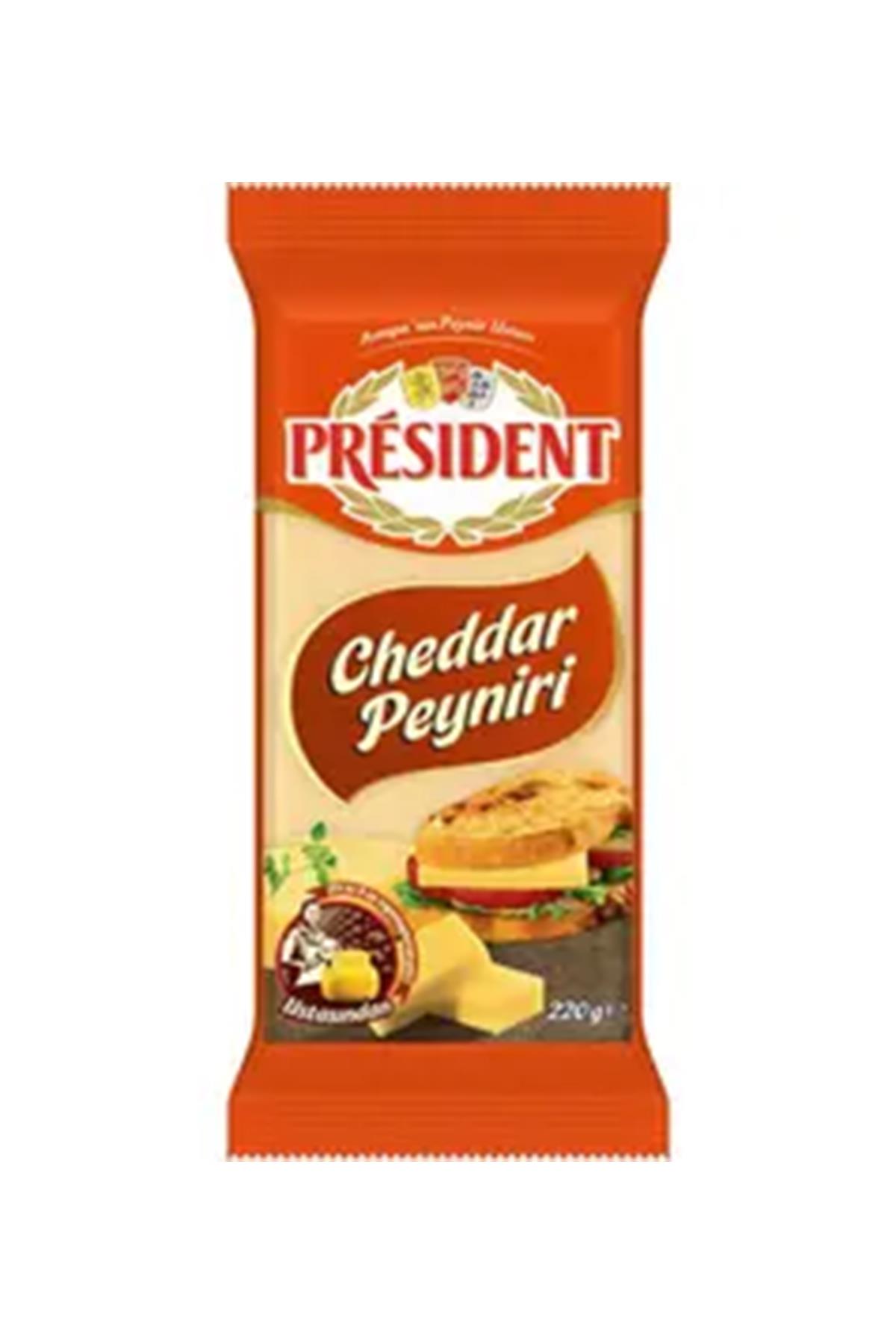 PRESIDENT RED CHEDDAR PEYNİRİ 220 GR