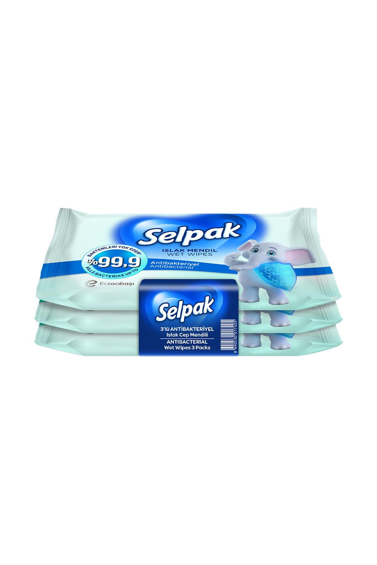 SELPAK ANTİBAKTERİYEL ISLAK CEP MENDİL