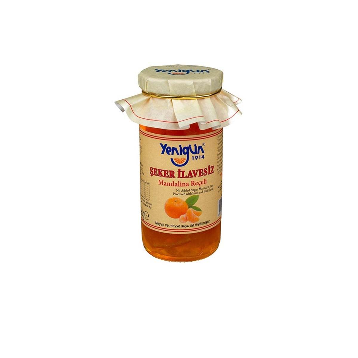 YENİGÜN ŞEKER İLAVESİZ MANDALİNA REÇELİ 290 GR