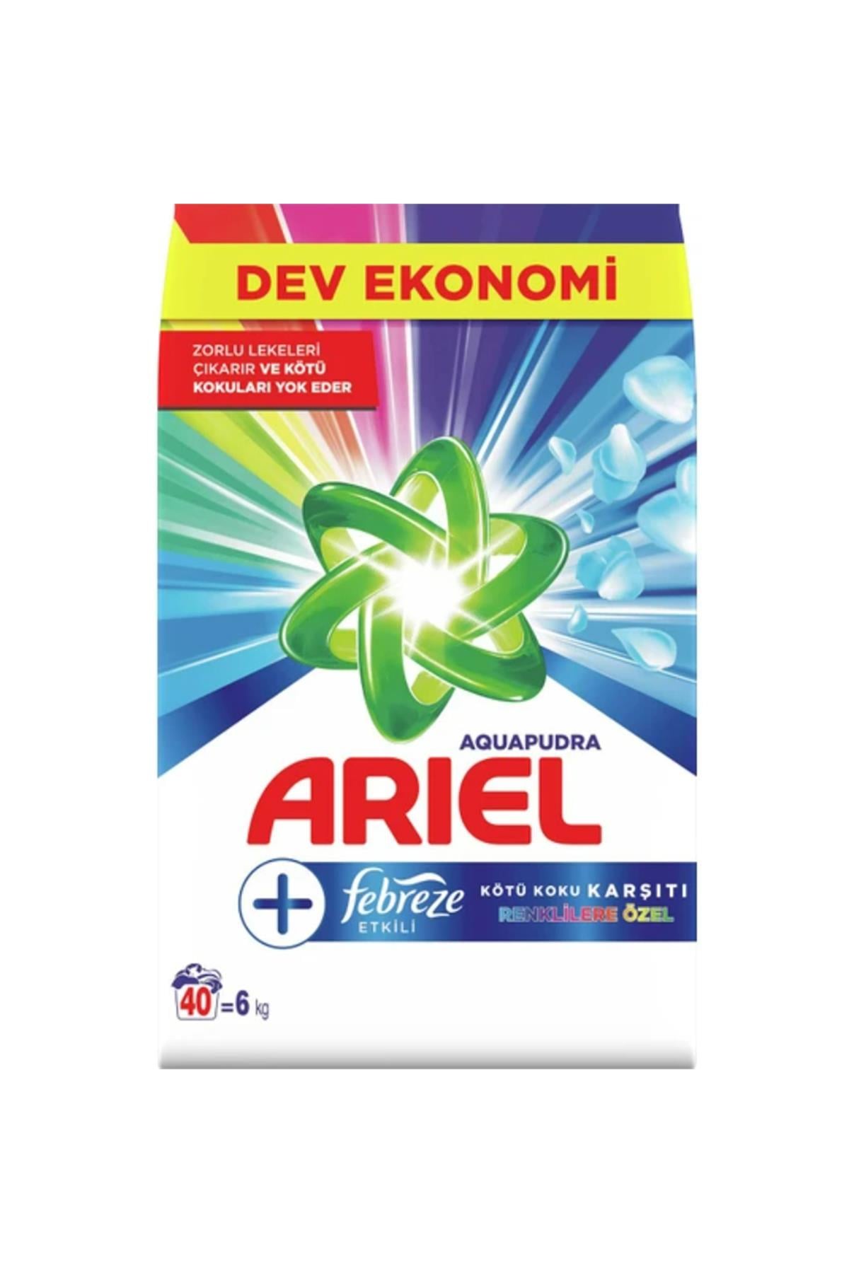 ARIEL FEBREZE ETKİLİ RENKLİ TOZ DETERJAN 6 KG