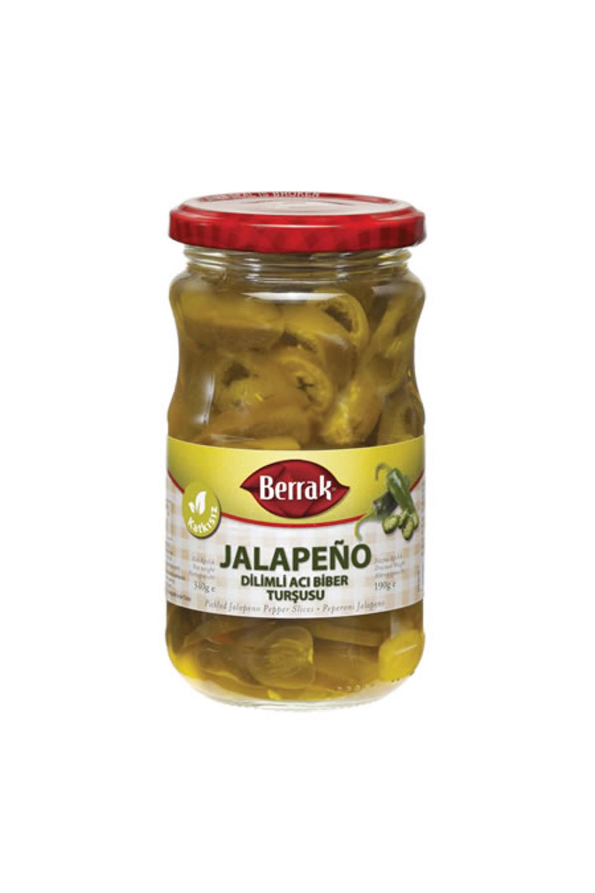BERRAK JALAPENO DİLİMLİ ACI BİBER TURŞUSU 370 ML
