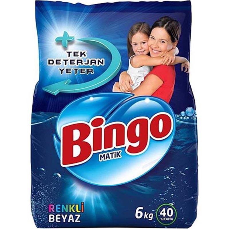 BİNGO MATİK RENKLİ BEYAZ 6 KG 