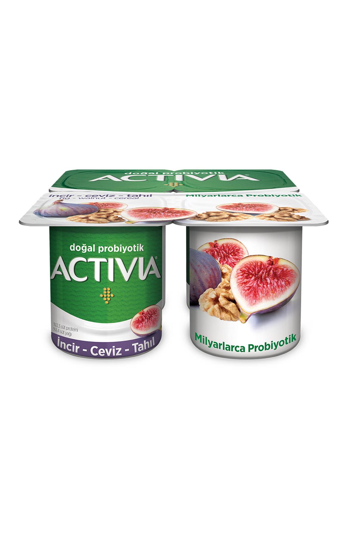 DANONE ACTIVIA İNCİR CEVİZ TAHIL 4 X100 GR