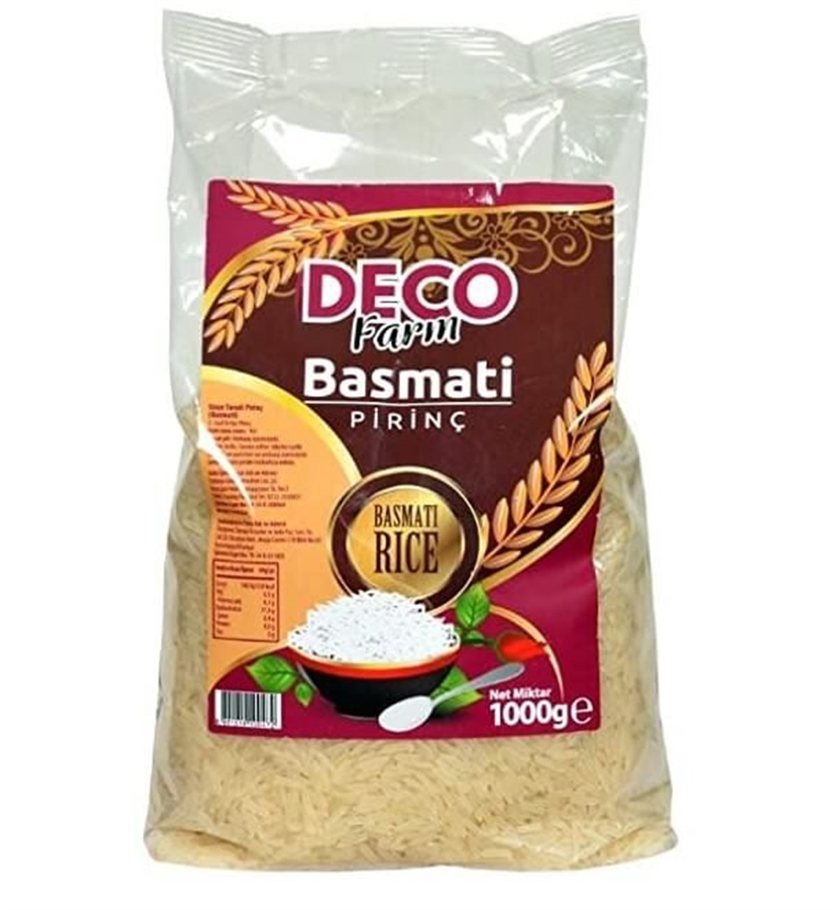 DECO FARM BASMATİ PİRİNÇ 1000 G