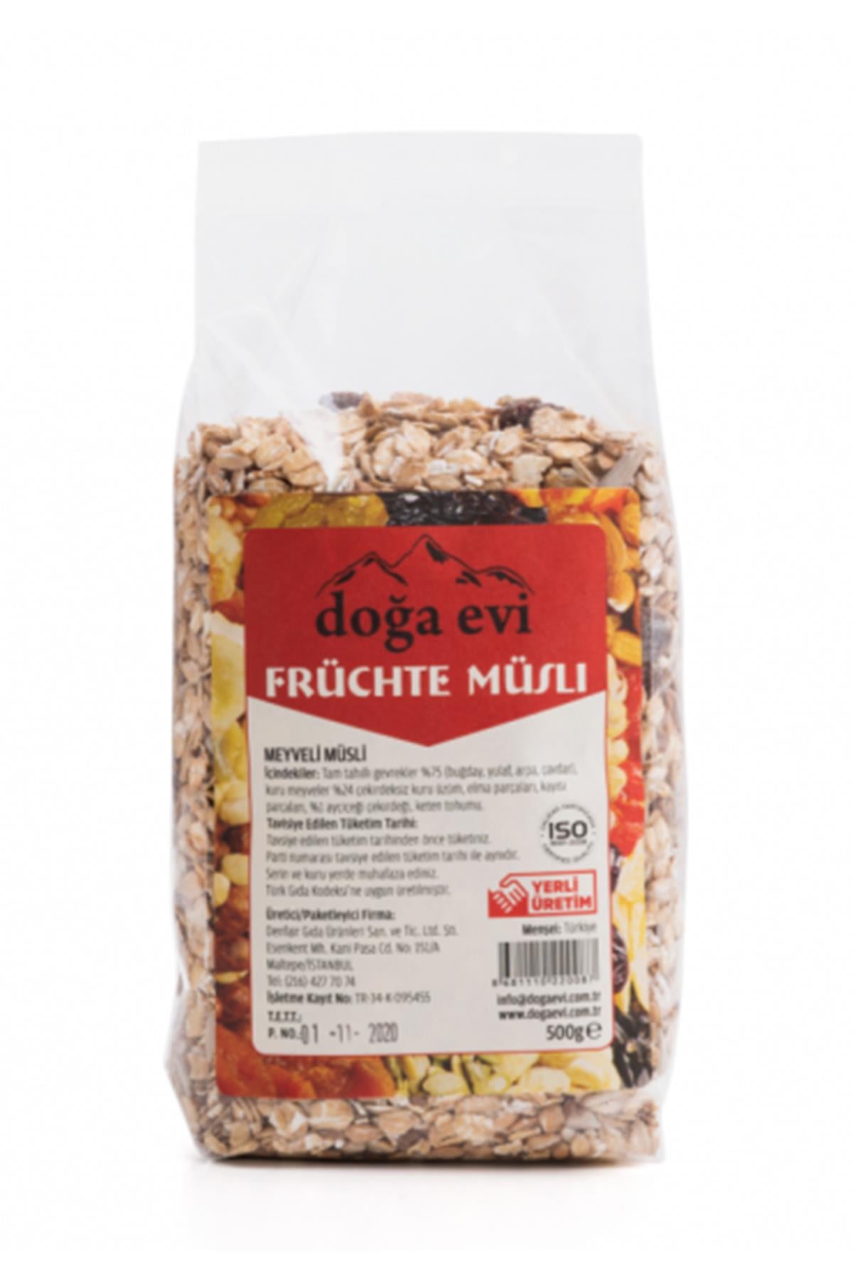 DOĞAEVİ FRÜCHTE MEYVELİ MÜSLİ 500 GR