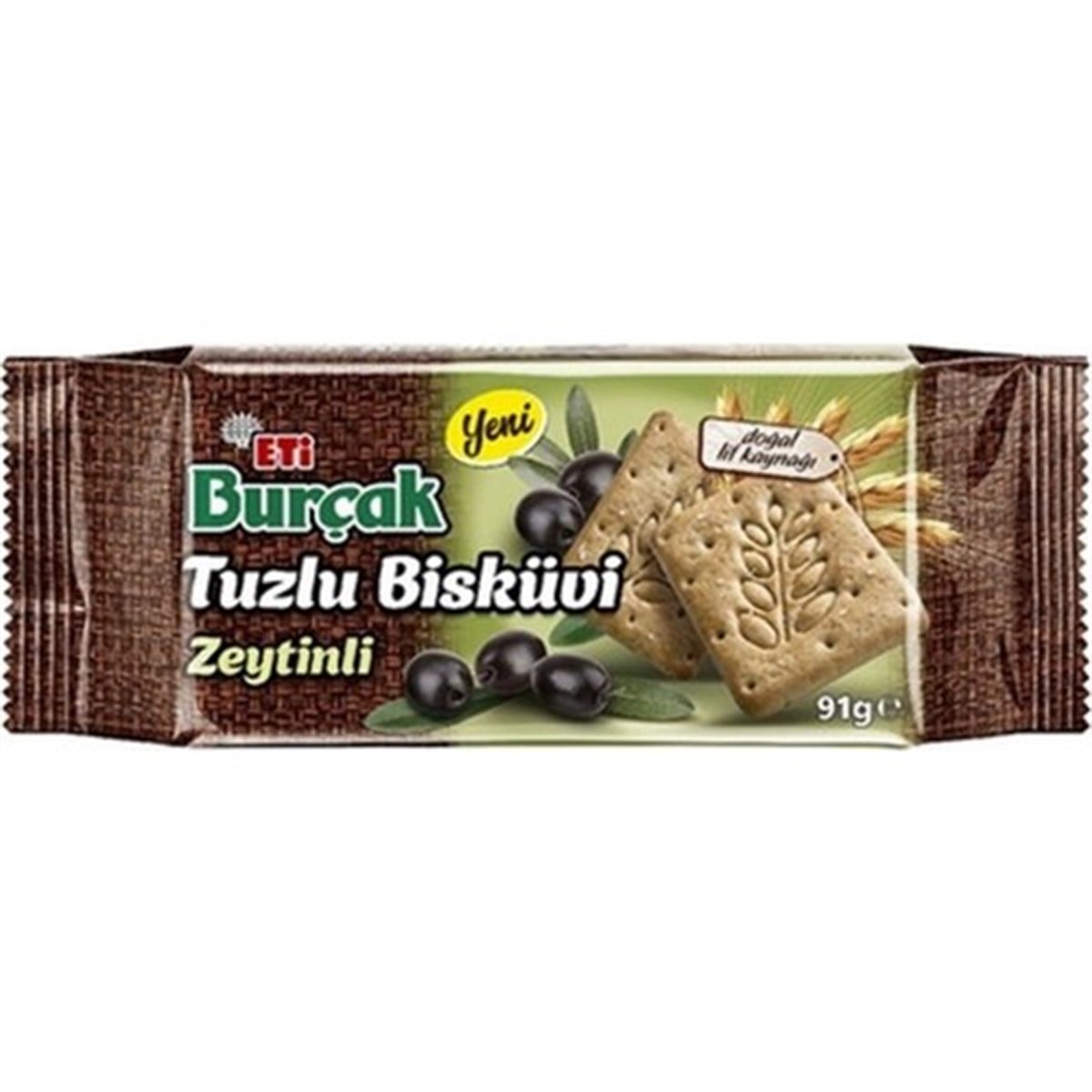 ETİ BURÇAK TUZLU BİSKÜVİ ZEYTİNLİ 91 GR