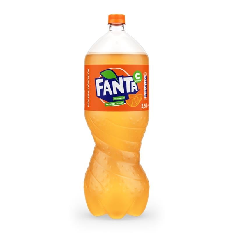 FANTA PORTAKAL 2.5 LT D.SUZ PET