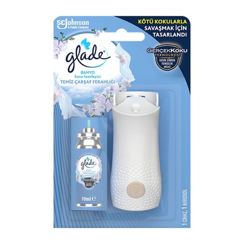GLADE BANYO CİHAZ+YED.TEM.ÇARŞAF FERAHLIĞI 10ML