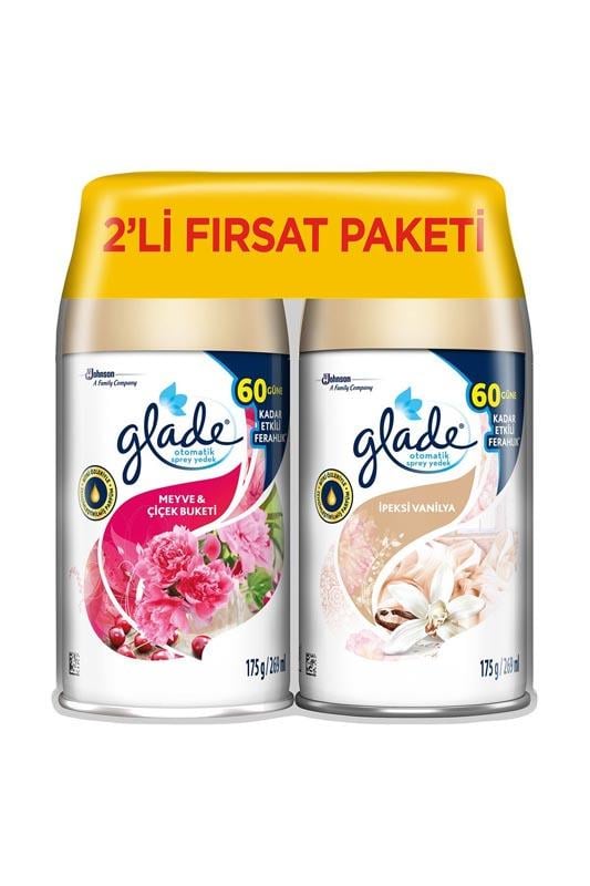 GLADE FIRSAT PAKETİ 2Lİ MEYVE İPEKSİ VANİL  350 GR