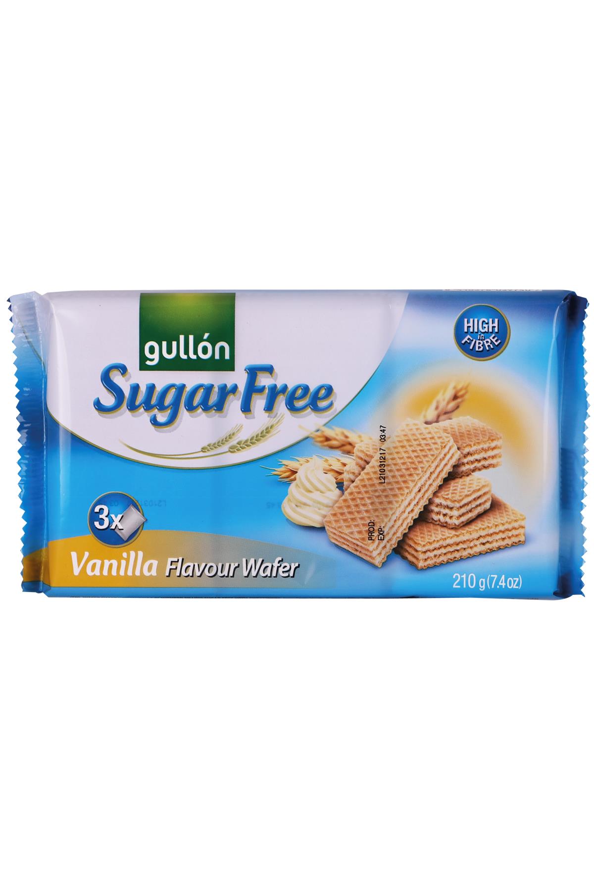 GULLON SUGAR FREE VANİL.KREM.DOLG.GOFRET ŞEKERSİZ