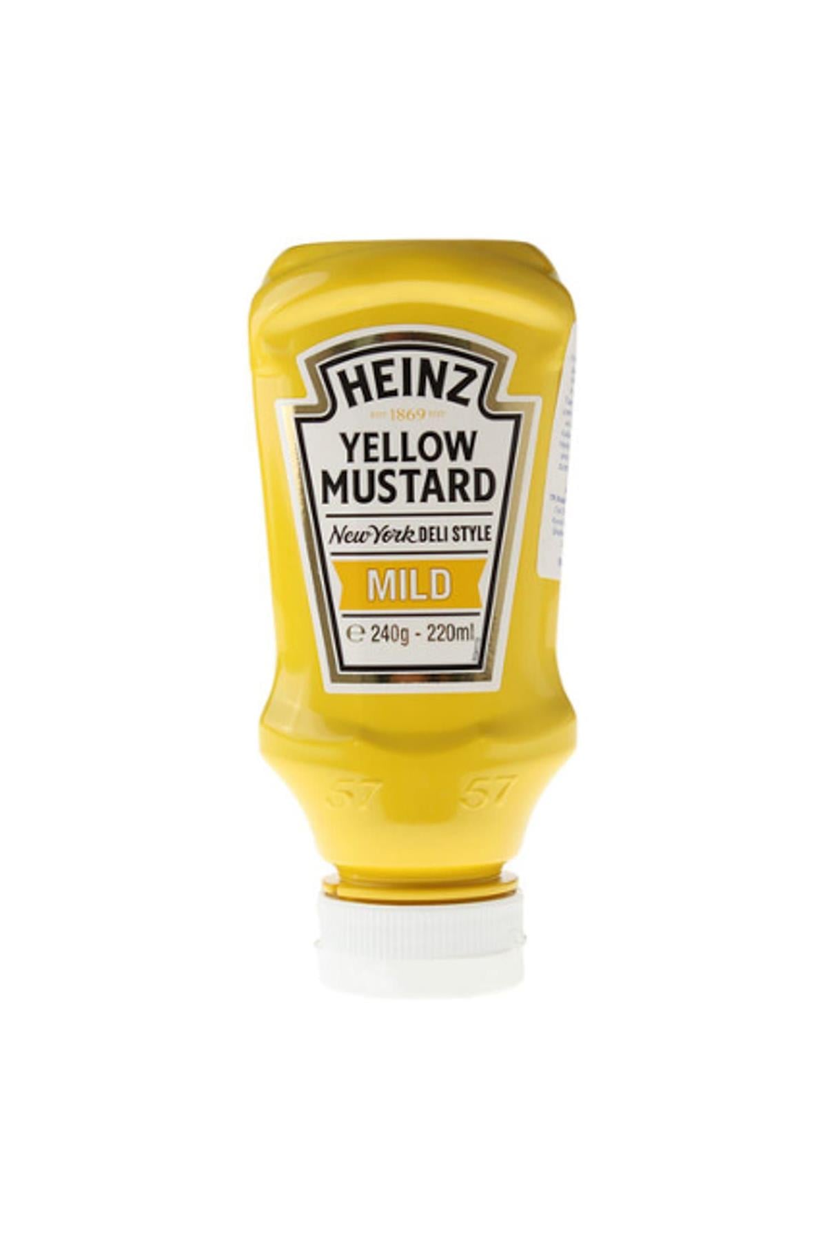 HEINZ YELLOW MUSTARD MILD HARDAL 240 GR