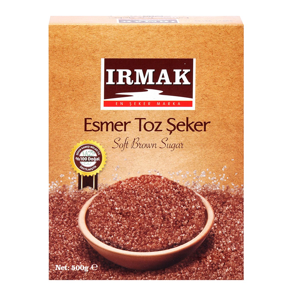 IRMAK KAHVERENGİ TOZ ŞEKER 500GR