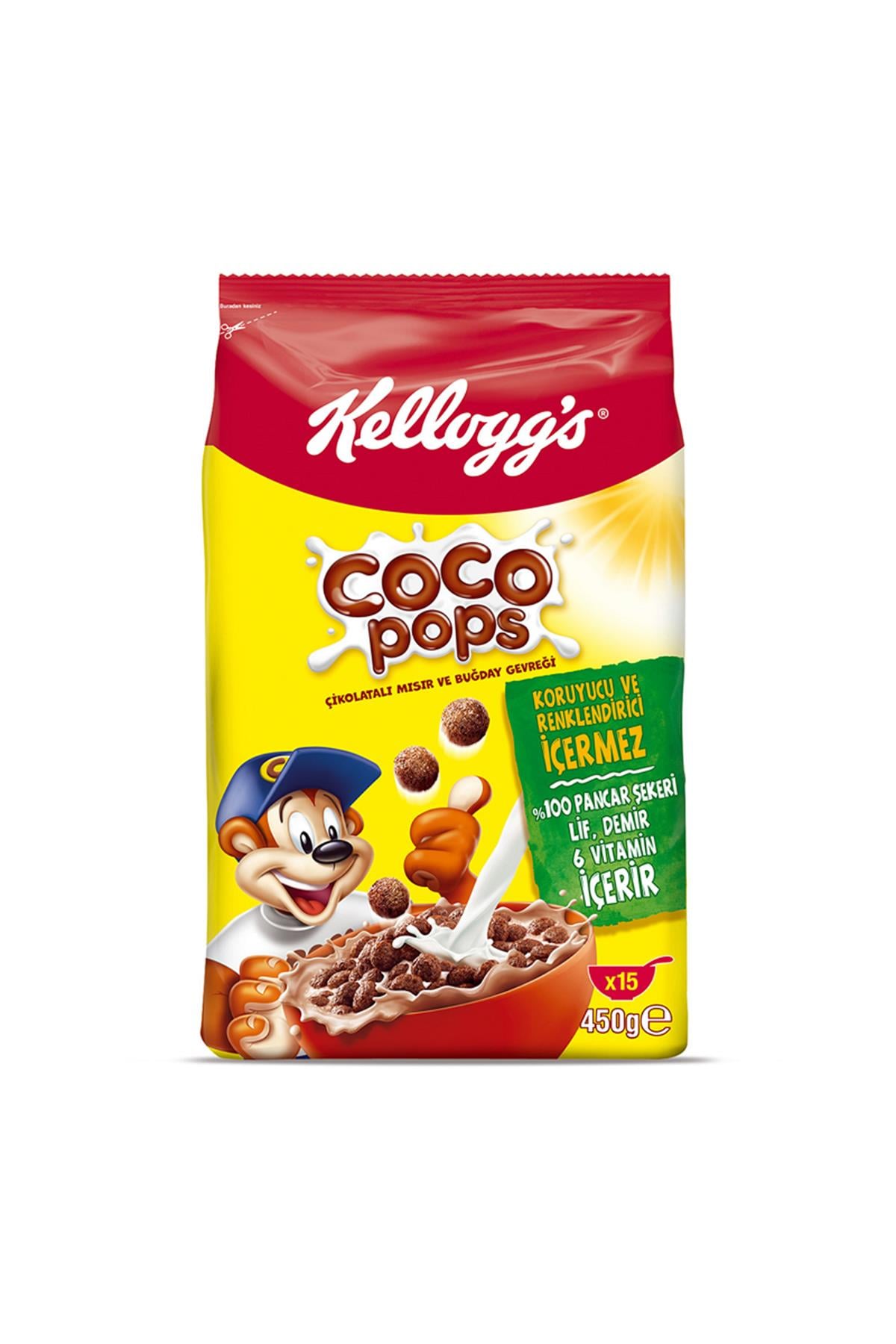 KELLOGGS ÇOKOTOP ÇİKOLATALI MISIR GEVREĞİ 450G