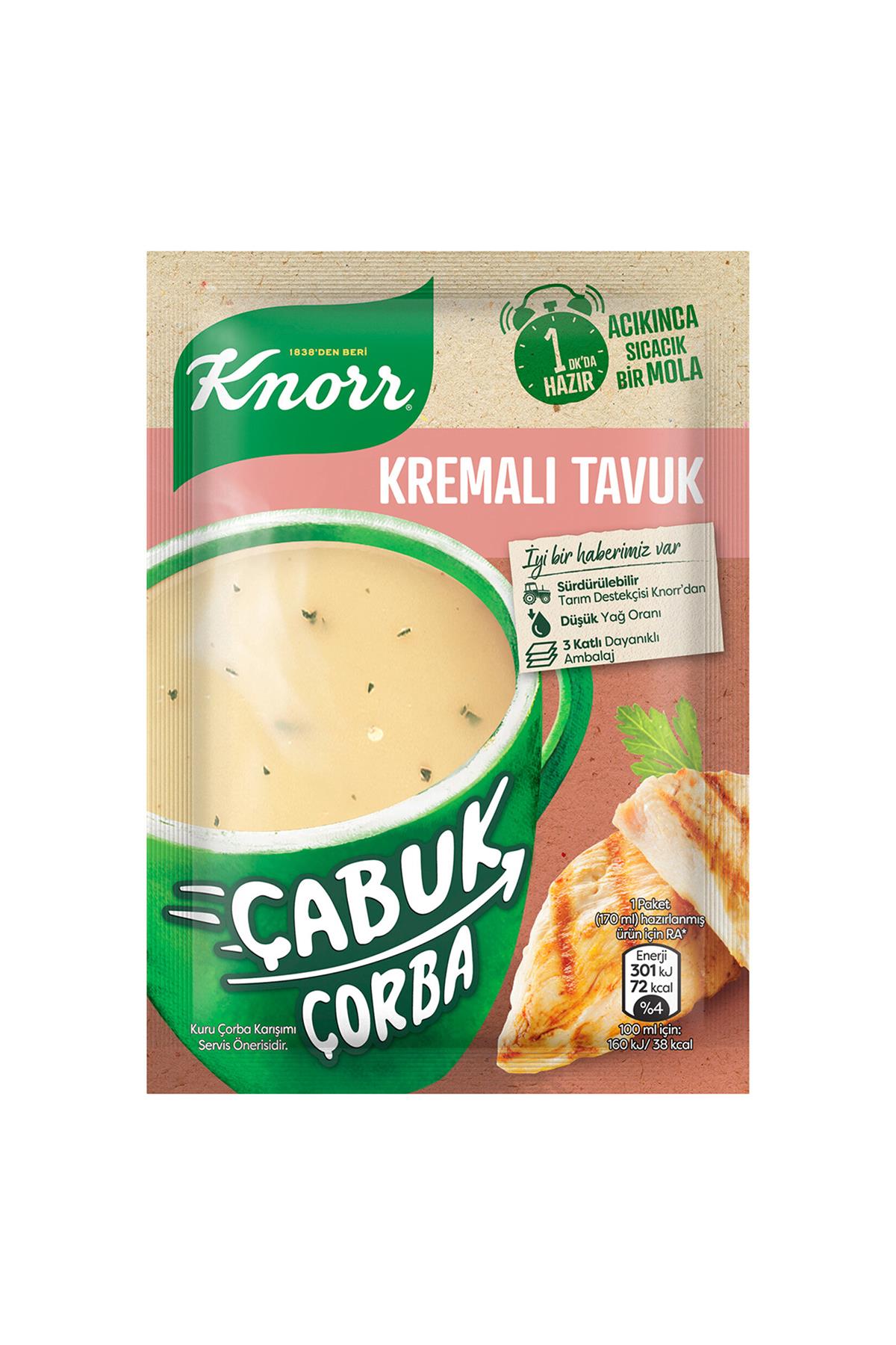 KNORR CABUK COR.KREMALI TAVUK 18 GR