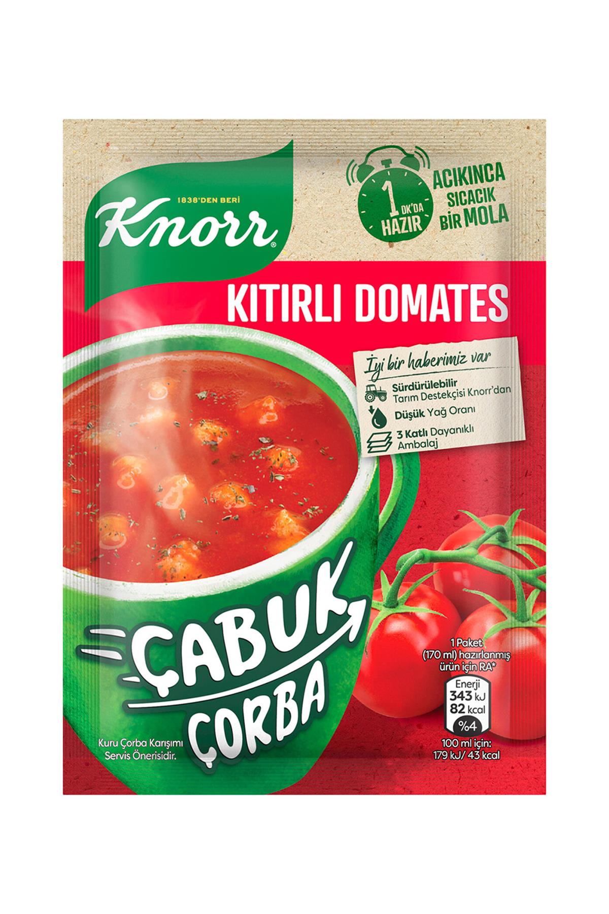 KNORR DOMATESLI CABUK CORBA 22 GR