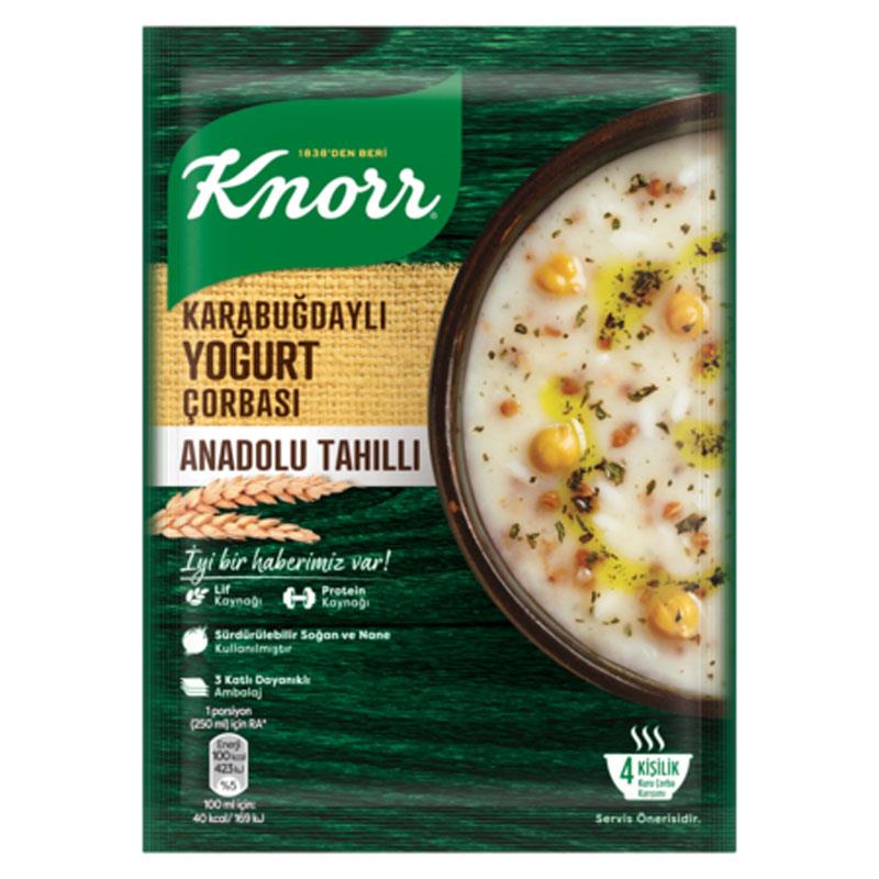 KNORR KARABUĞDAYLI YOĞURT ÇORBASI ANADOLU TAHILLI 