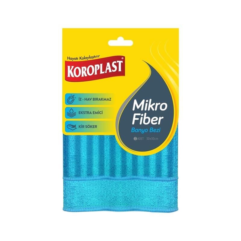 KOROPLAST MİKRO FİBER BANYO BEZİ 2Lİ