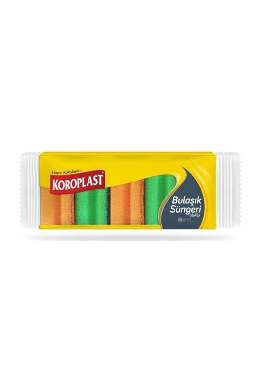 KOROPLAST OLUKLU BULAŞIK SÜNGERİ 5Lİ