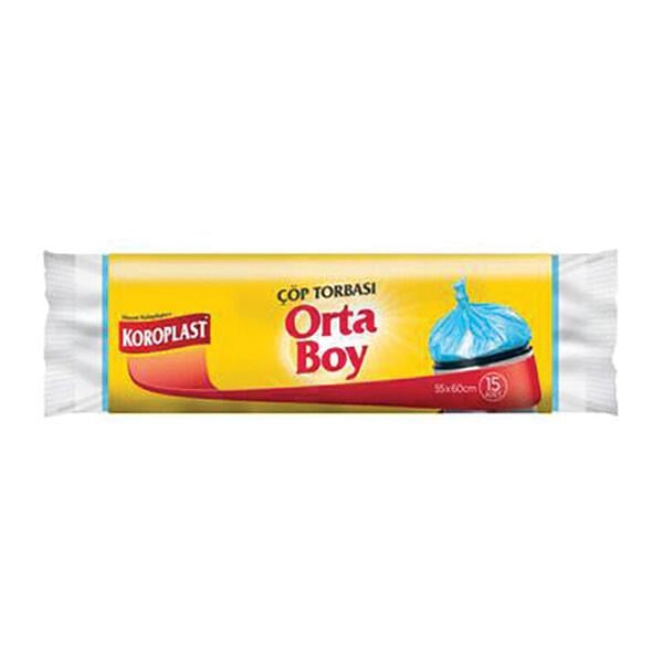 KOROPLAST ORTA BOY ÇÖP TORBASI 15 TANE