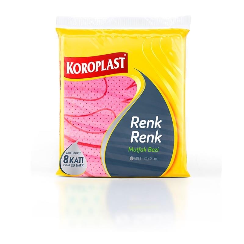 KOROPLAST RENK RENK MUTFAK BEZİ 5Lİ