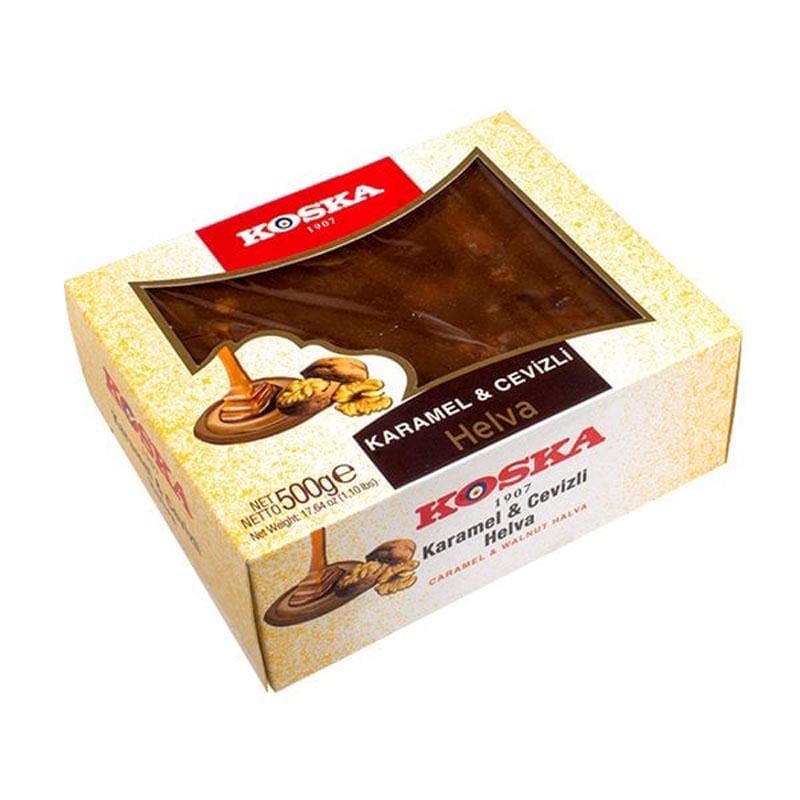 KOSKA KARAMEL& CEVİZLİ HELVA 500 GR