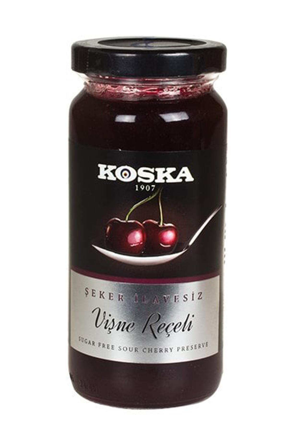 KOSKA ŞEKER İLAVESİZ VİŞNE REÇELİ 290 GR