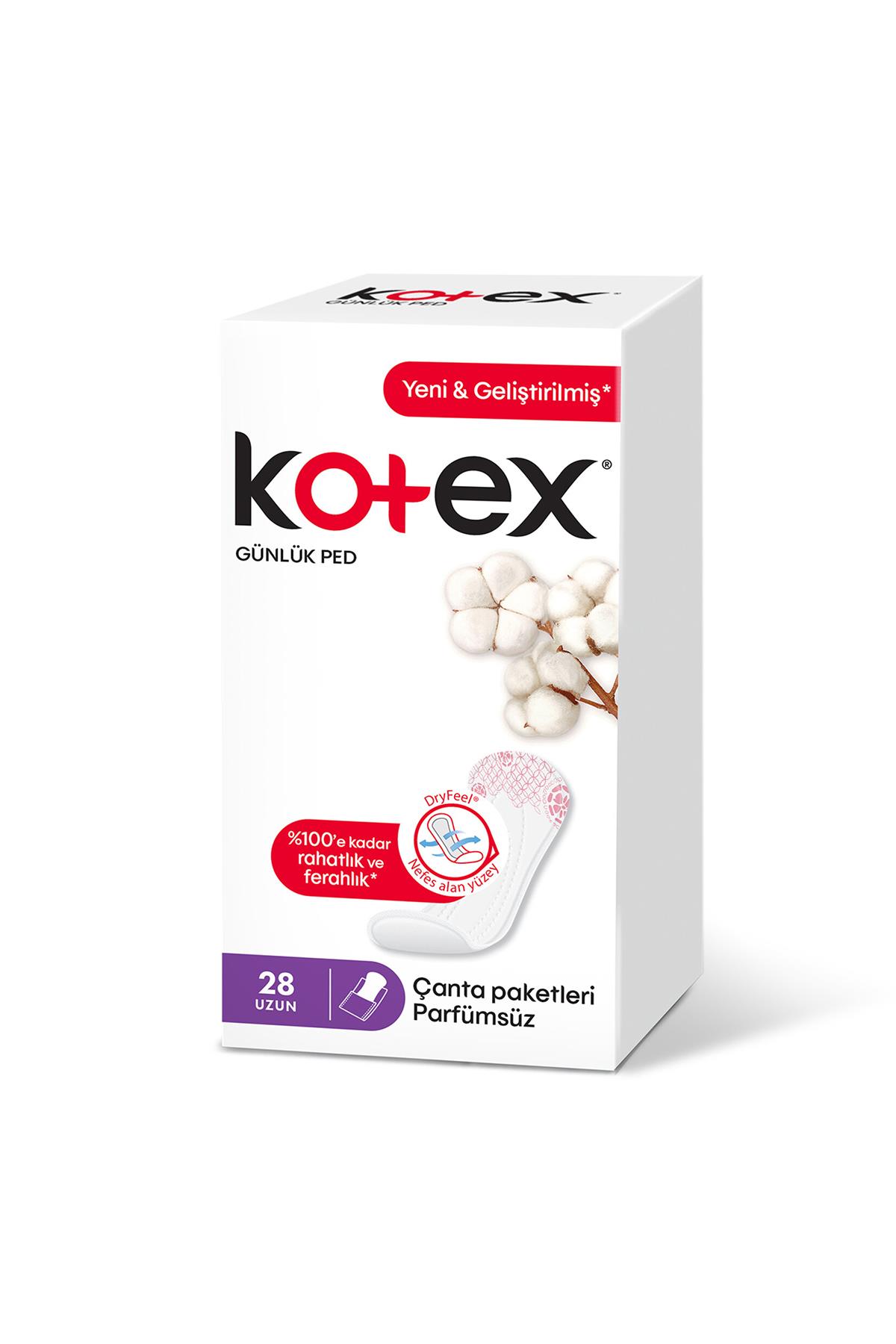 KOTEX 28`LI GUNLUK PED UZUN