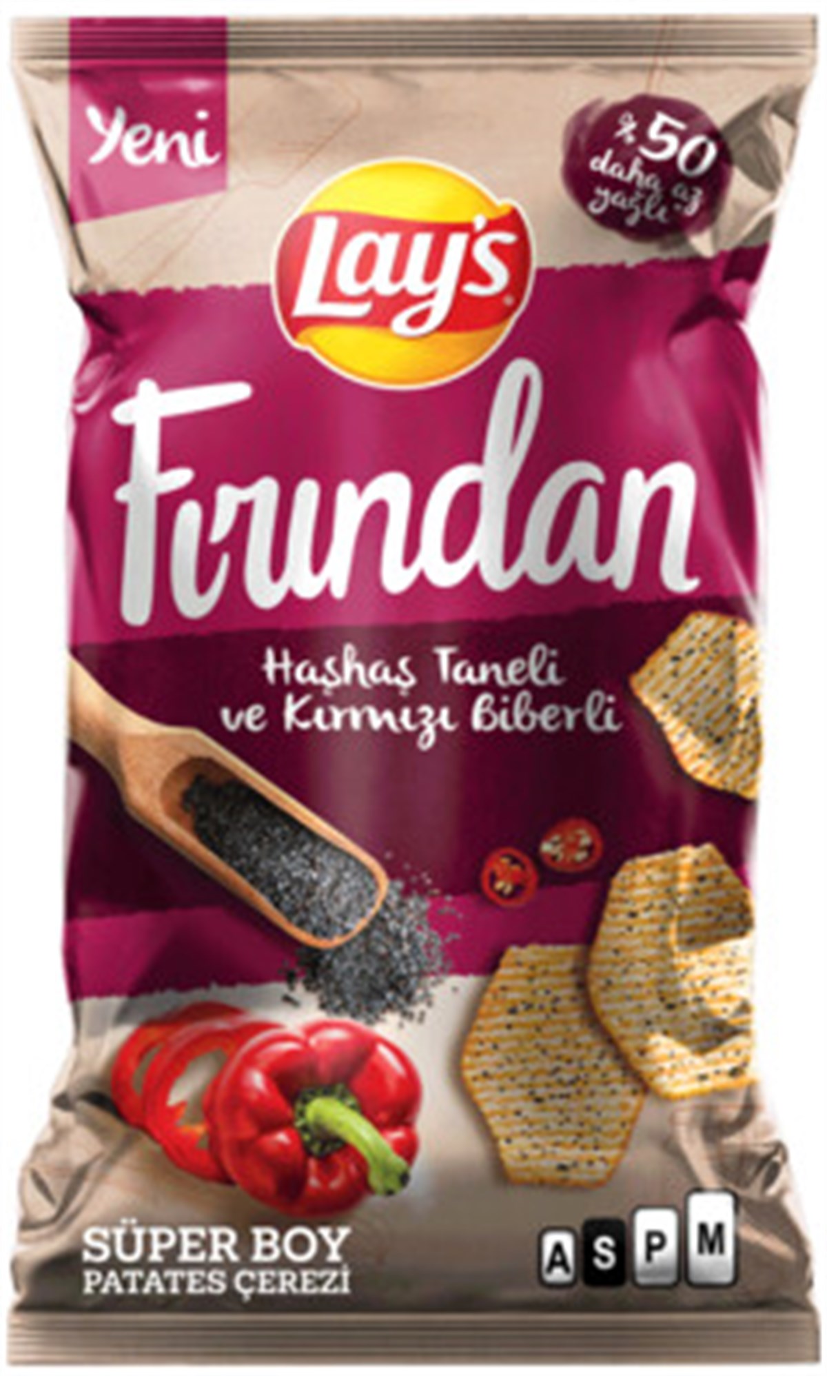 LAYS FIRINDAN HAŞHAŞ TANELİ VE KIR BİR CİPS 96 GR