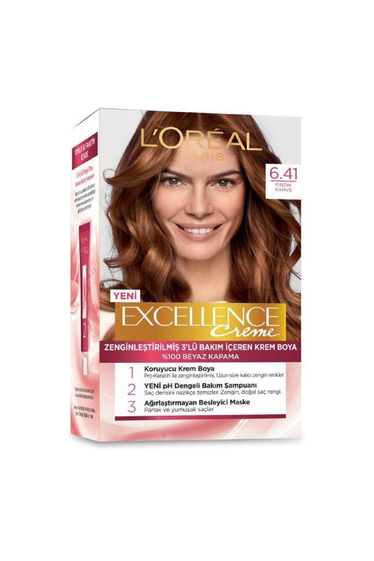 LOREAL EXCELLENCE 6 41FINDIK KAH CREAM BOYA 180 ML