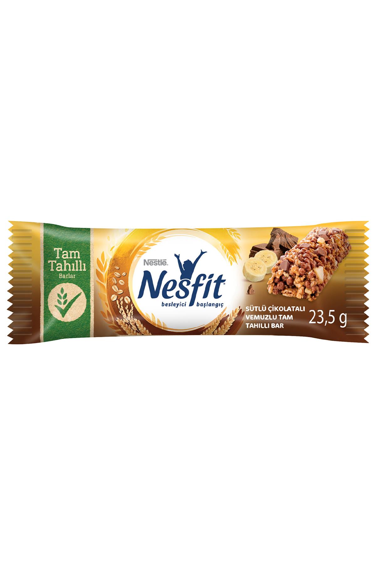 NESFİT SÜTLÜ ÇİK VE MUZLU TAM TAHILLI BAR 23, GR