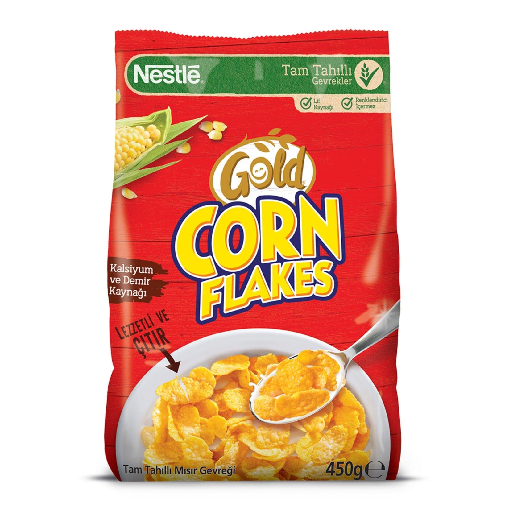 NESTLE GOLD CORN FLAKES TAM TAHI. MISIR GEV. 450 G