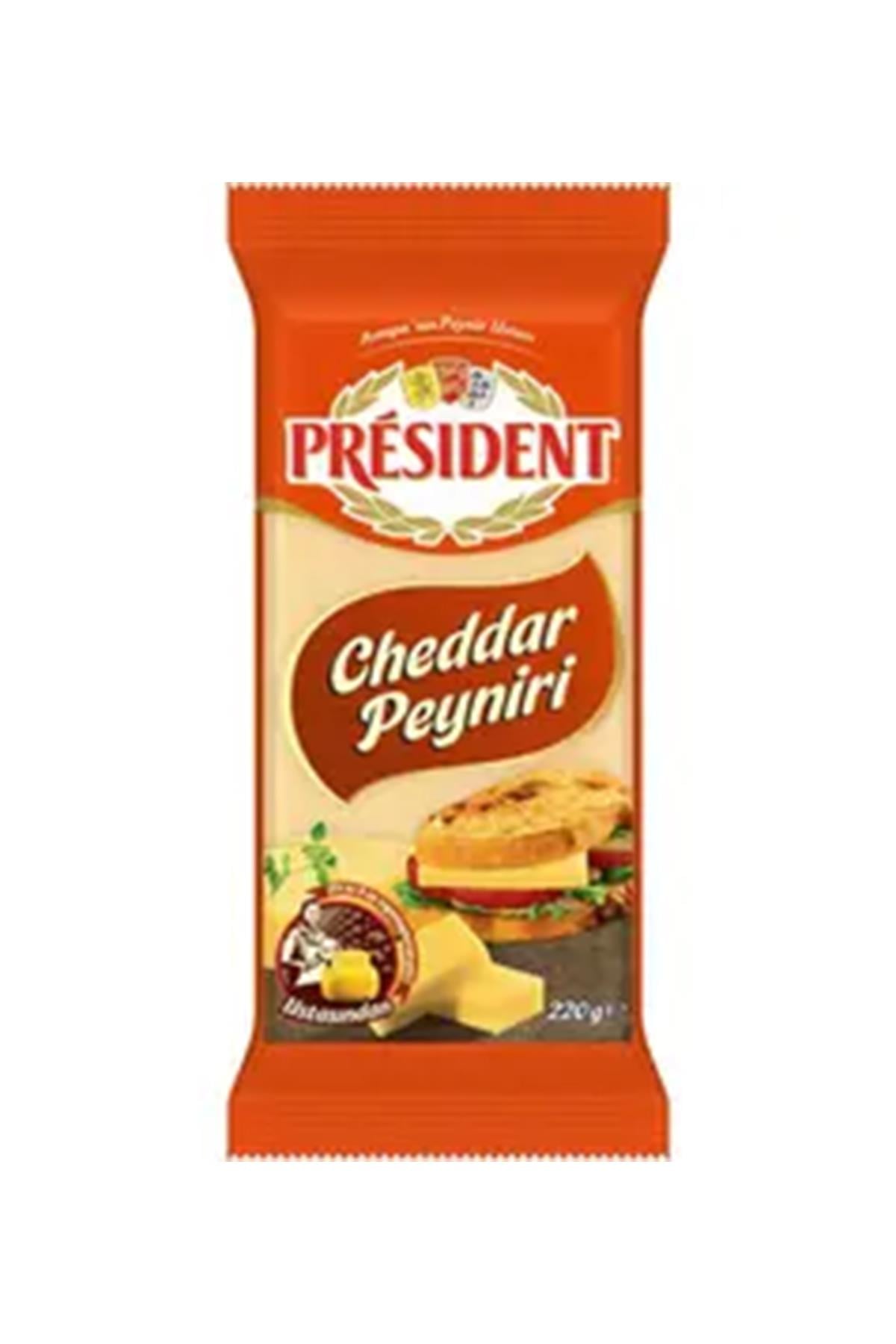 PRESIDENT RED CHEDDAR PEYNİRİ 220 GR