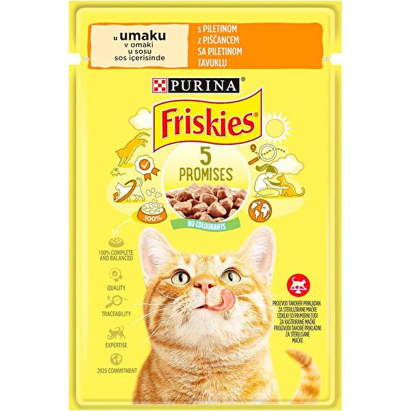PURINA FRİSKİES SOSLU TAVUKLU 85 GR