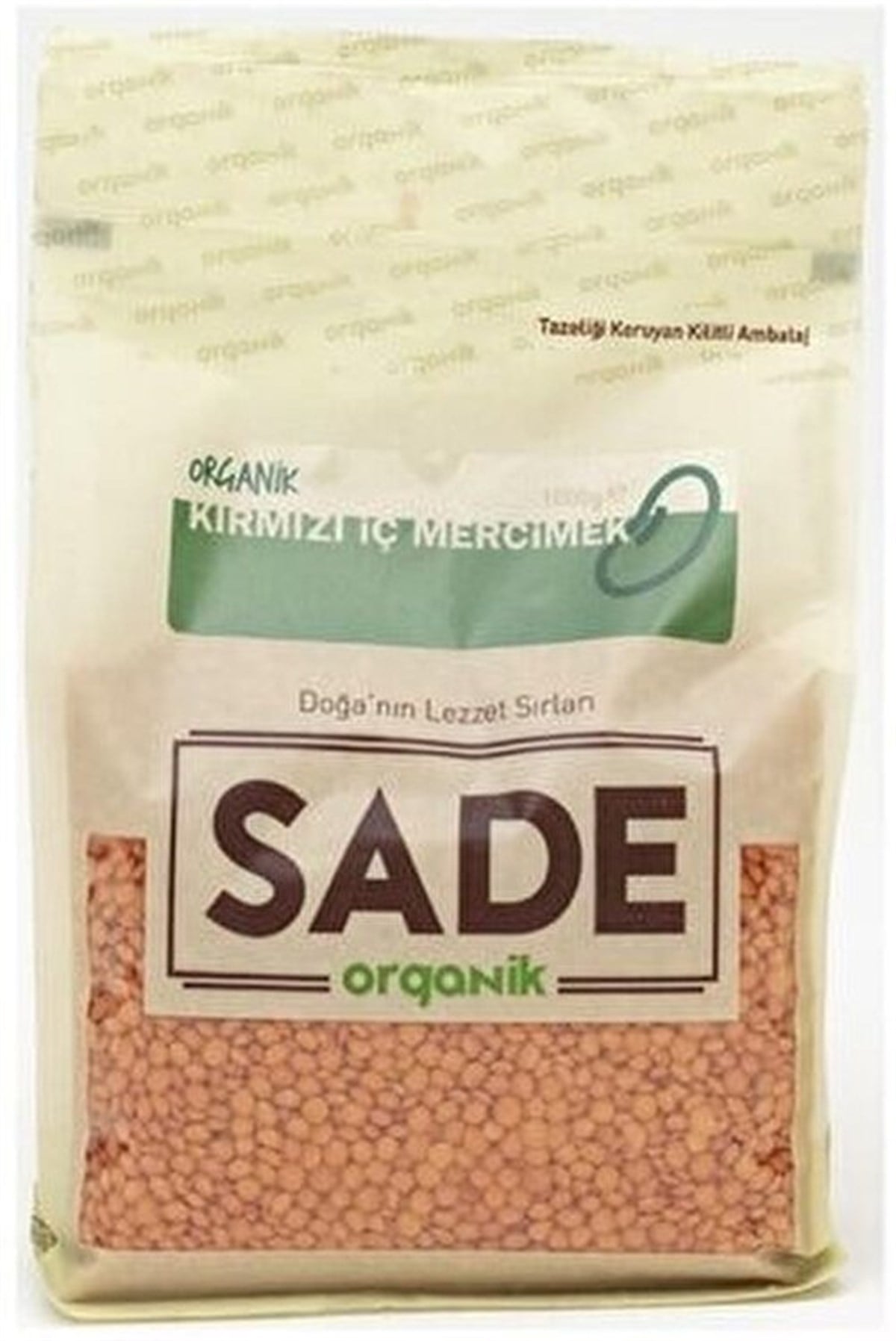 SADE ORG.KIRMIZI İÇ MERCİMEK 1000 GR