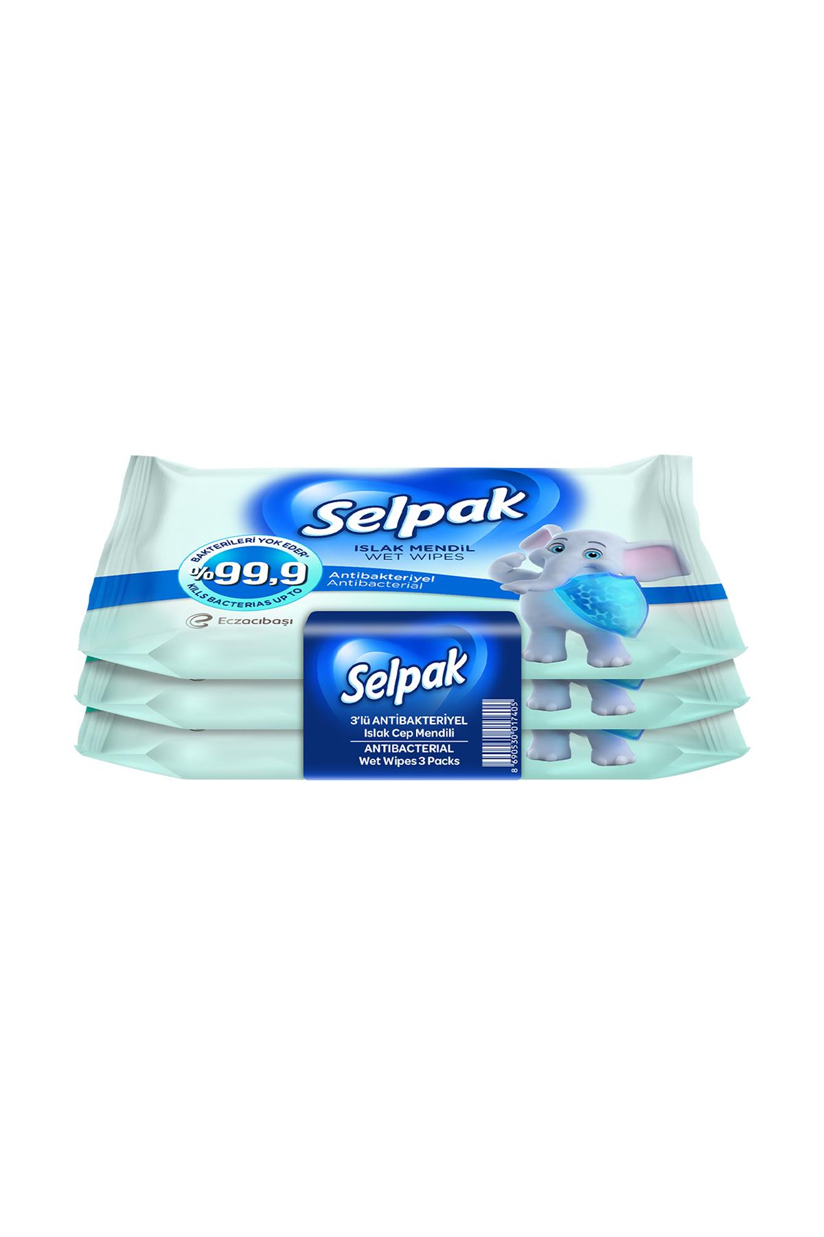 SELPAK ANTİBAKTERİYEL ISLAK CEP MENDİL