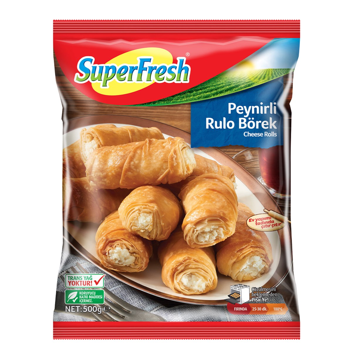 SUPERFRESH PEYNİRLİ RULO BÖREK 500 GR