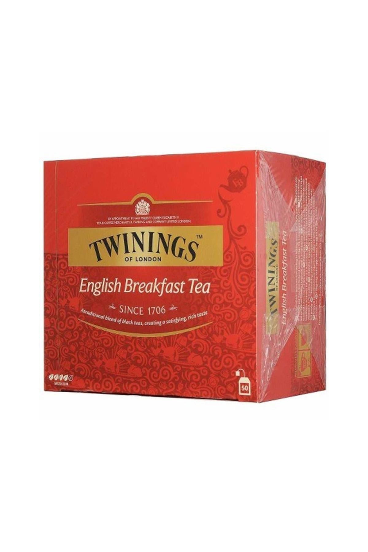 TWININGS ENGLISH BREAKFAST TEA 100 GR 50Lİ