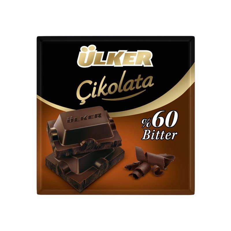 ÜLKER ÇİKOLATA %60 BİTTER 60GR