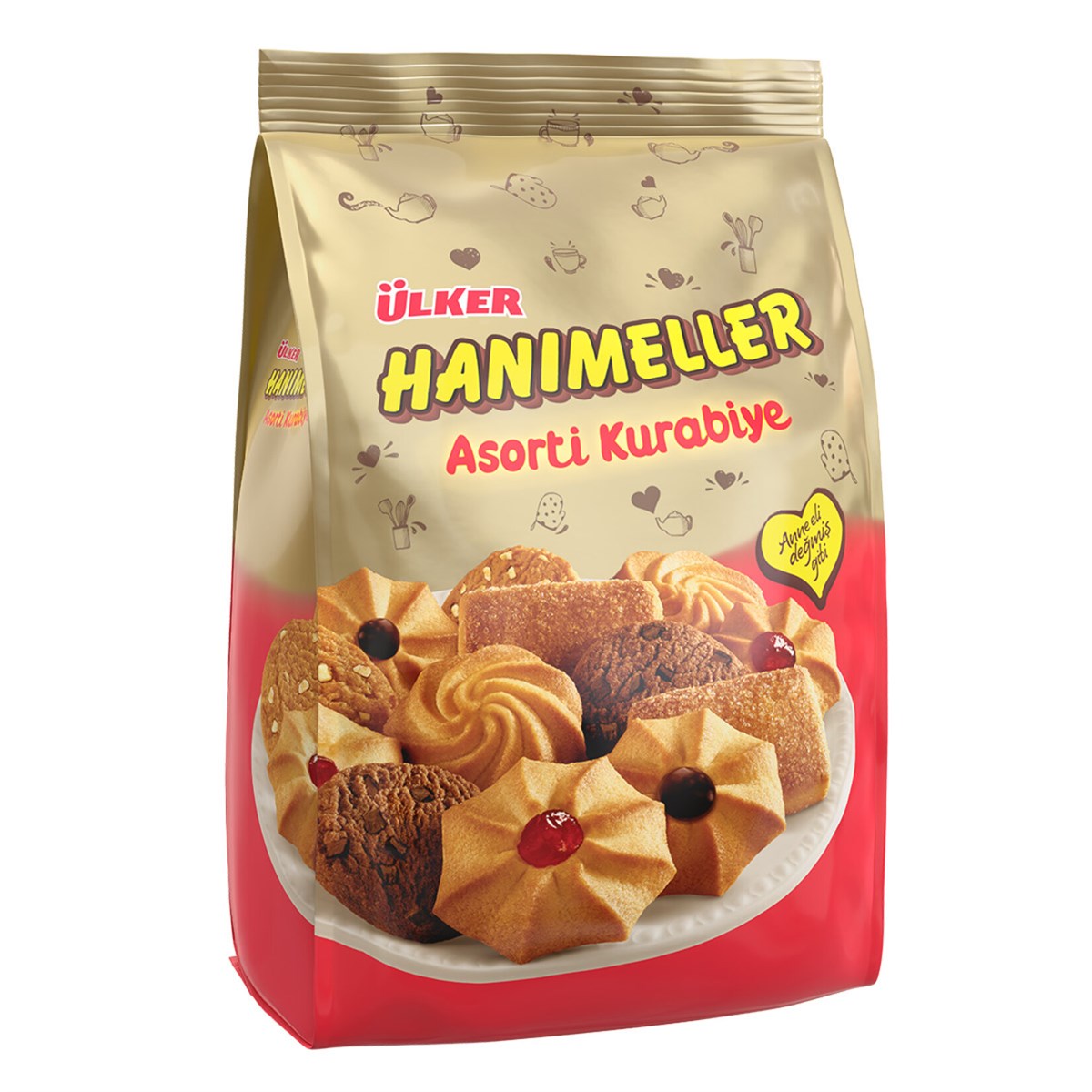 ÜLKER HANIMELLER ASORTİ KURABİYE 150 GR
