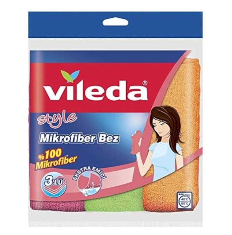 VILEDA STYLE MİKROFİBER BEZ 3 LÜ